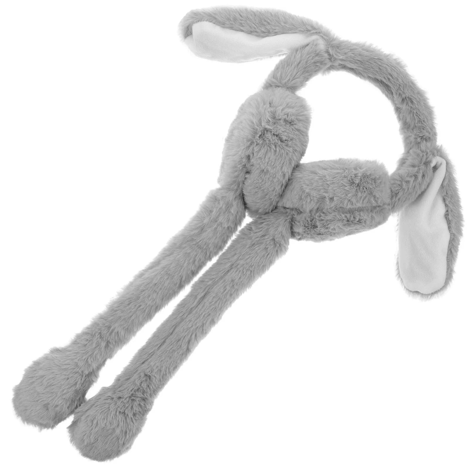 1Pcs Rabbit Ear Earmuffs Adorable Bunny Shape Stylish Ear Warmer Lightweight Portable for Spring Festival Holiday Fun Wearable