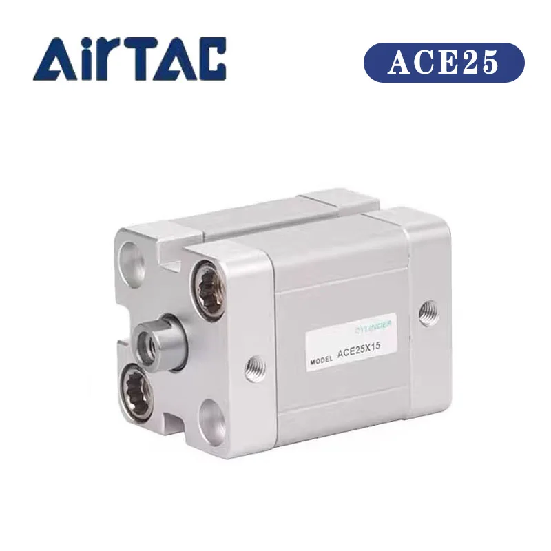 Airtac ACE25 Series Pneumatic Actuator Compact Thin Cylinder Bore 25mm Series  Stroke to 5 15 20 25 30 35 40 45 50mm With Magnet