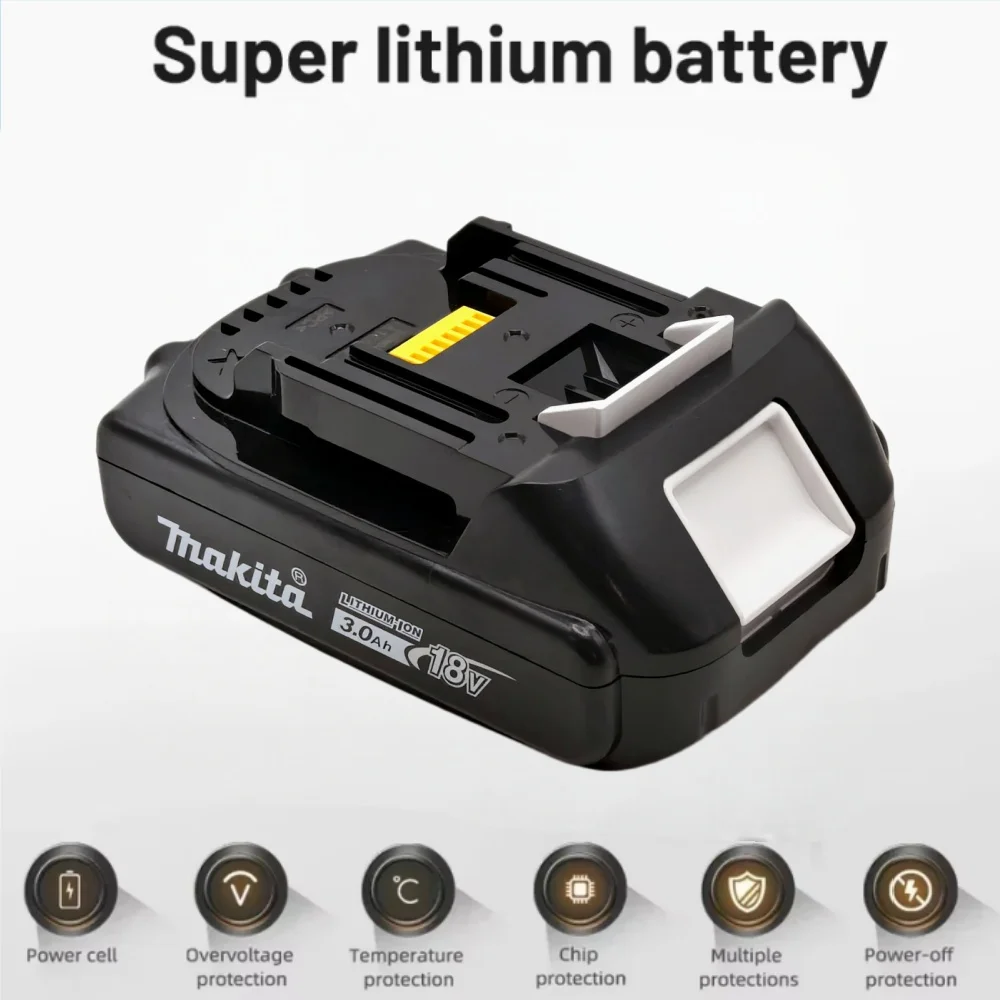 Makita 100% Original 18V 3Ah 3000mah Makita Battery BL1830B BL1850B BL1850 BL1840 BL1860 BL1815 Replacement Lithium Battery