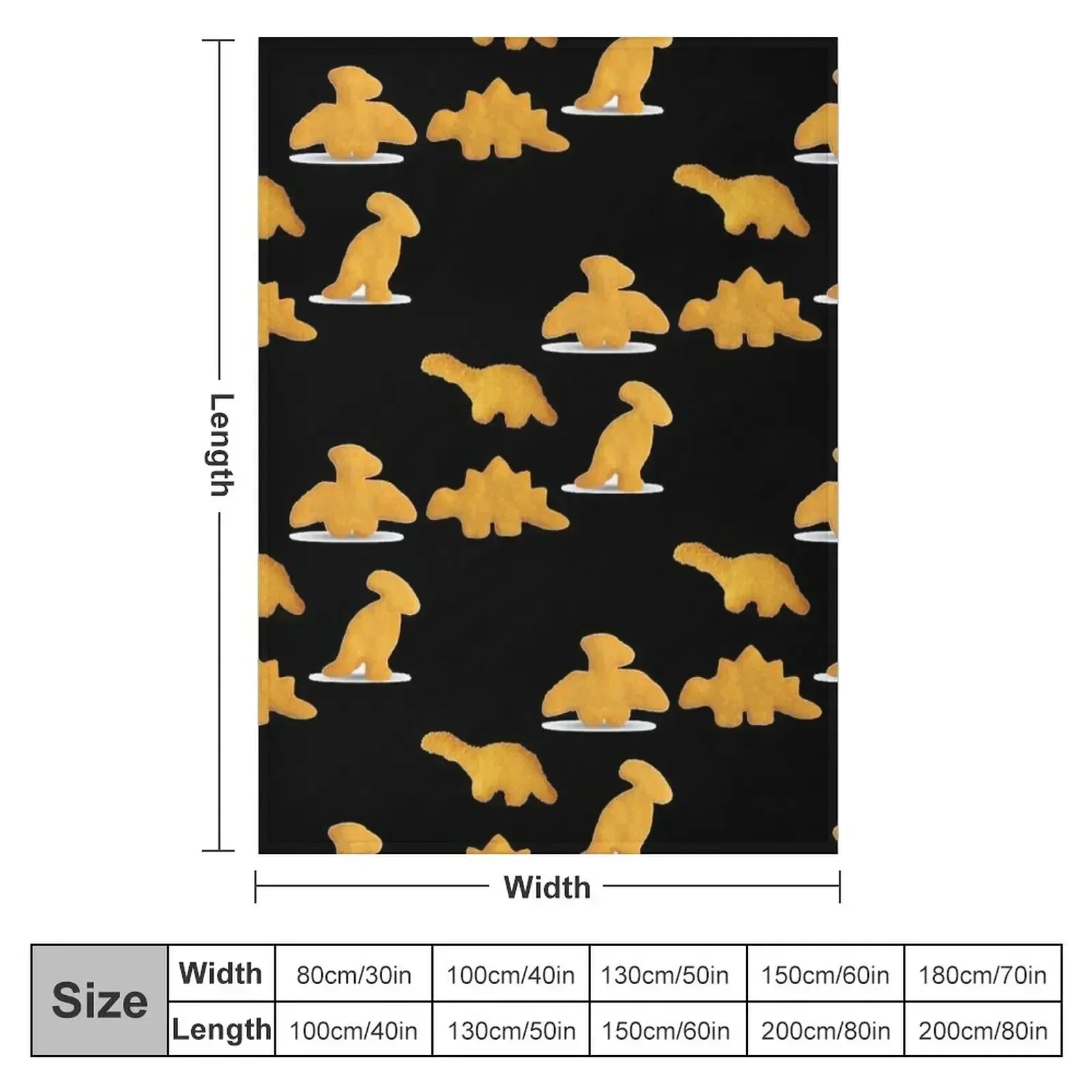 dino chicken nuggets Throw Blanket Heavy Thermals For Travel Polar For Baby Blankets