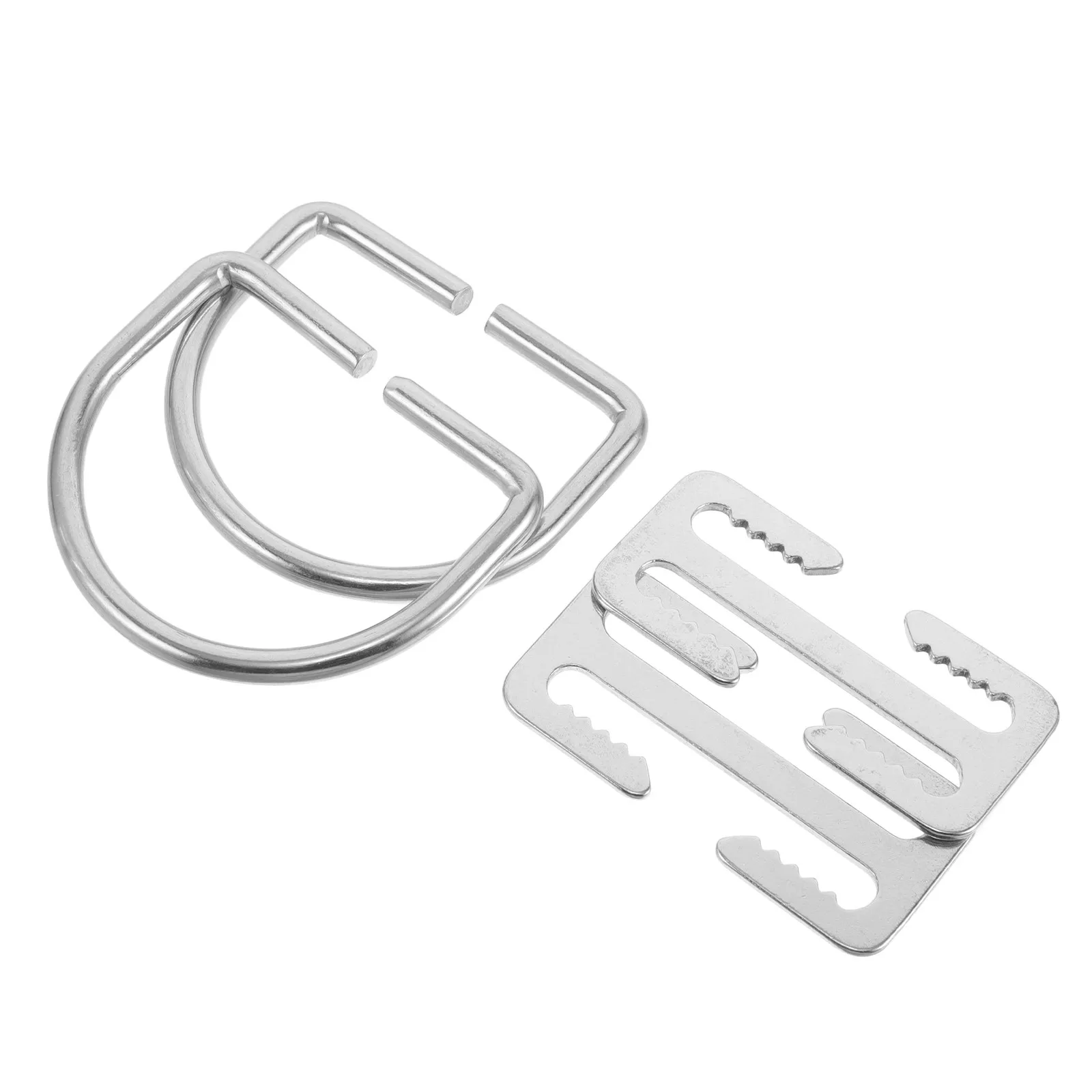 

2 комплекта фиксаторов для грузового пояса для дайвинга, быстросъемные пряжки из нержавеющей стали, D-образные кольца для дайвинг-снаряжения для фридайвинга и сноркелинга