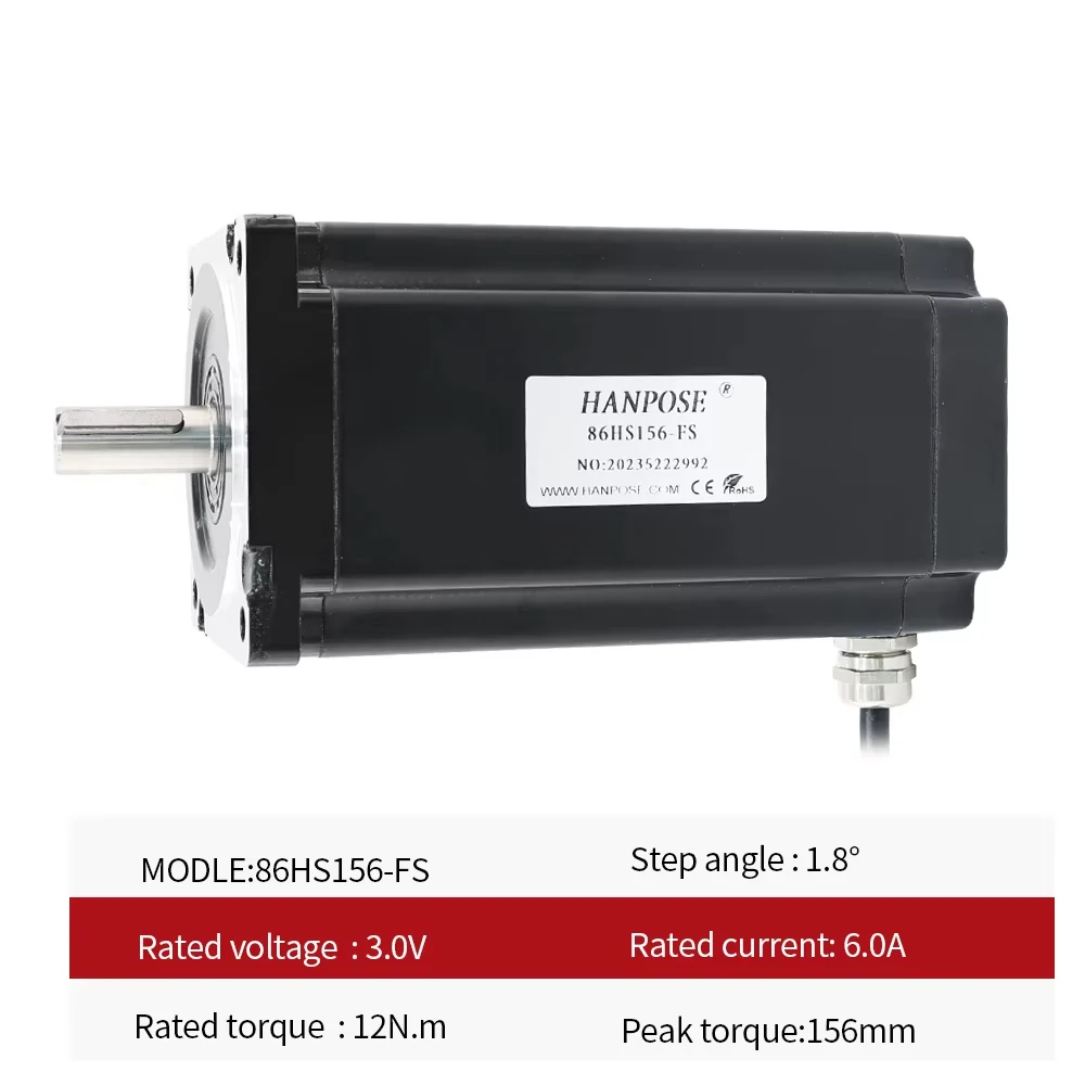 86 Waterproof Stepper Motor Closed-Loop 86HS156-FS 3v 12n. M High-Precision Ip68 Waterproof Tape Sealed Stepper Motor