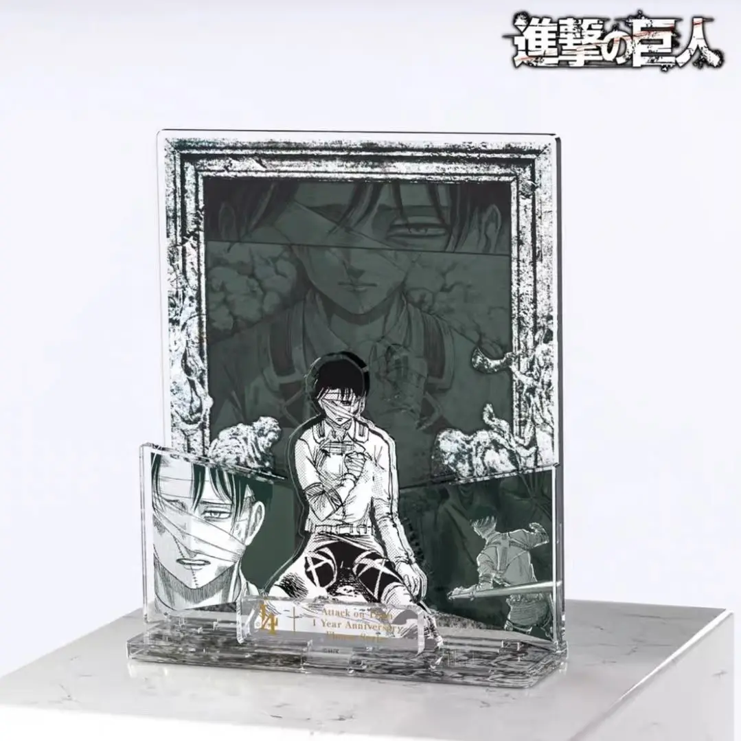 Anime Attack on Titan Levi Ackerman Mikasa·Ackerman Cosplay Acrylic Standing Sign Cartoon Stand Figure Indicative Board Xmas