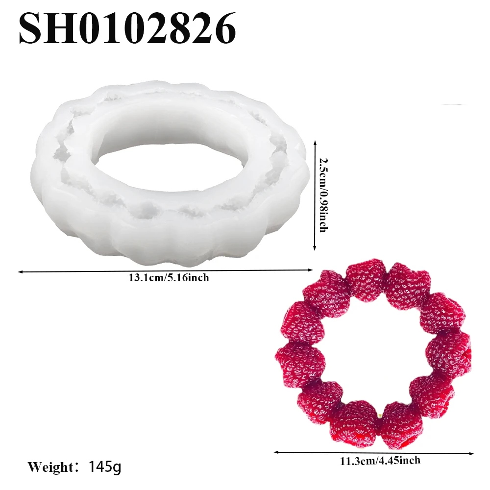 Raspberry Circle or Raspberry Heart Cake Mold French Dessert Silicone Cake Molds Pastry Decoration Baking Tools Kitchen Bakeware view 3