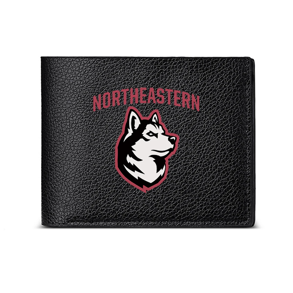 Northeastern Huskies Logo Men's Wallet Card Holder Casual Business Fashion Design
