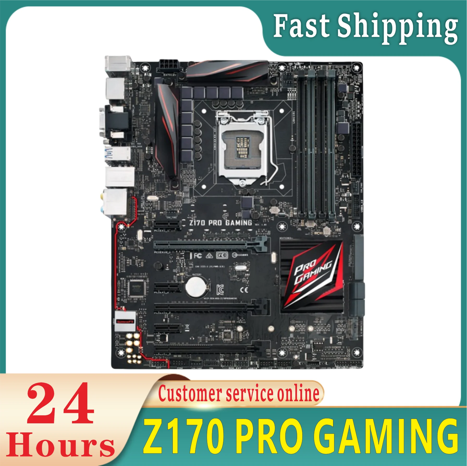 Z170 PRO GAMING  Computer Socket LGA1151 DDR4 I3 I5 I7 USB3.0 100% testing