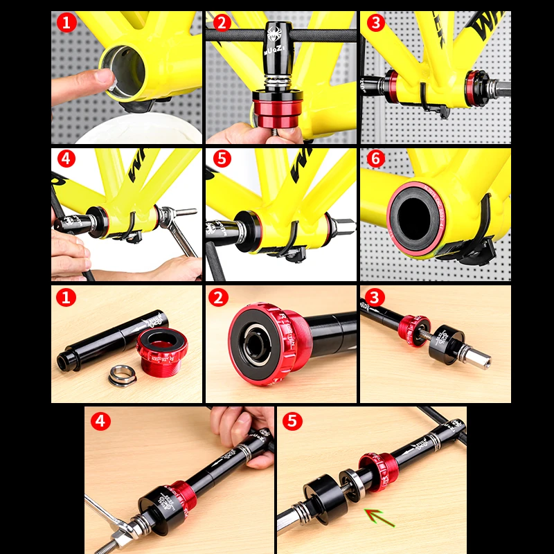 MUQZI Bottom Bracket Tool Kit For BB86/BB30/BB91/BB92/PF30 Bottom Bracket Remover Bearing Install Removal Press-in Tool