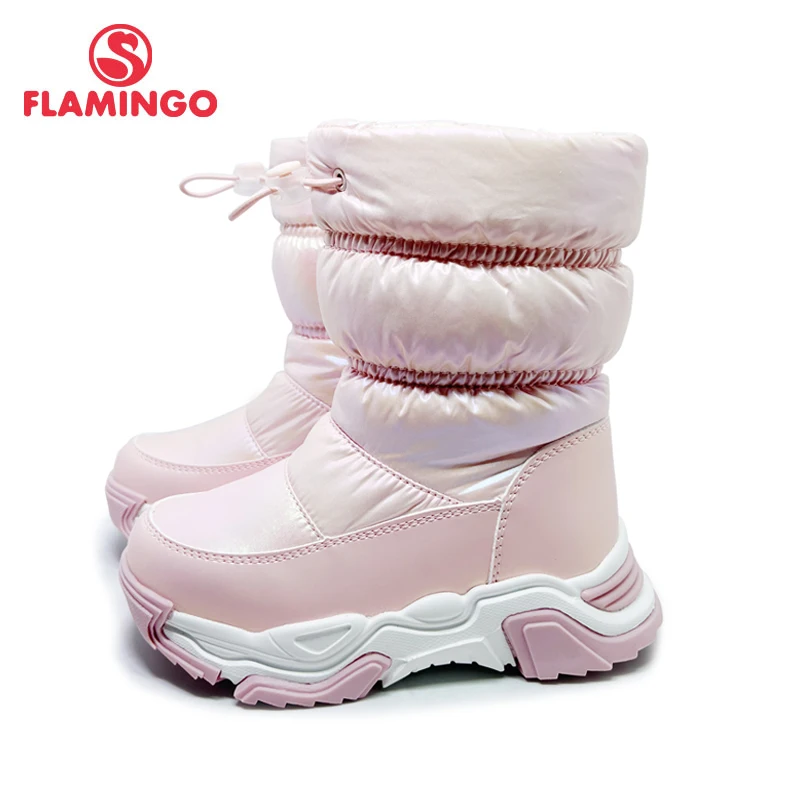 

FLAMINGO Winter Wool Keep Warm Shoes Anti-slip Children High Quality Snow Boots for Girl Size 28-33 Free Shipping 232D-Z31-4121