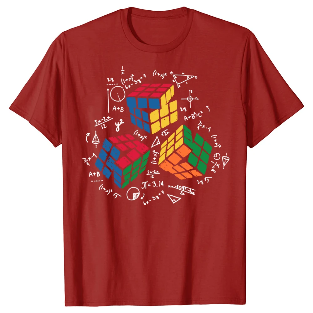 Rubik;s cube and mathematical formula print Rubiks Cube and Mathematics Lovers Patterns Streetwear & Birthday Gifts