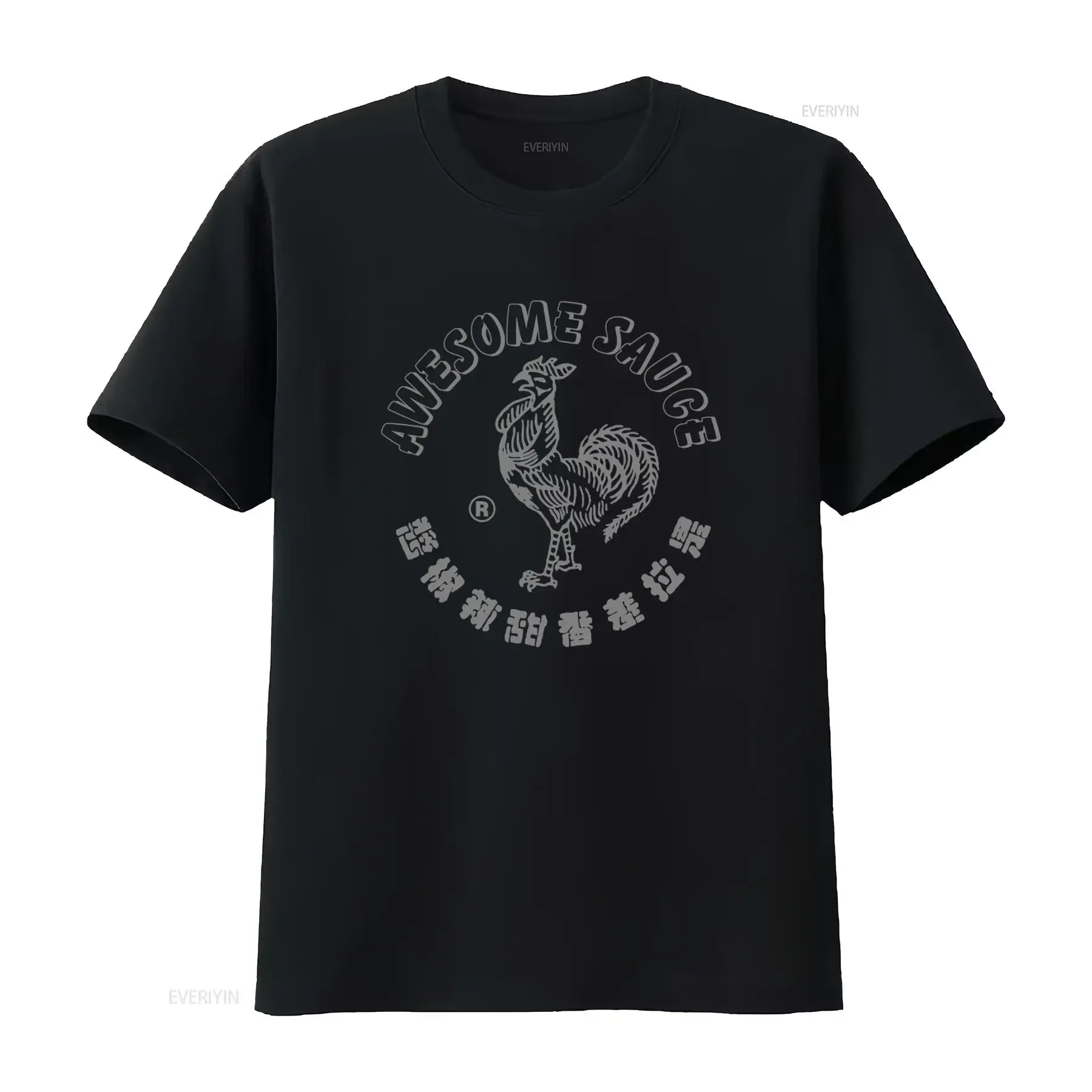 Tuong Ot Sriracha Brand Mens Awesome Sauce Rooster Funny T Shirt New L vintage Washed Breathable streetwear