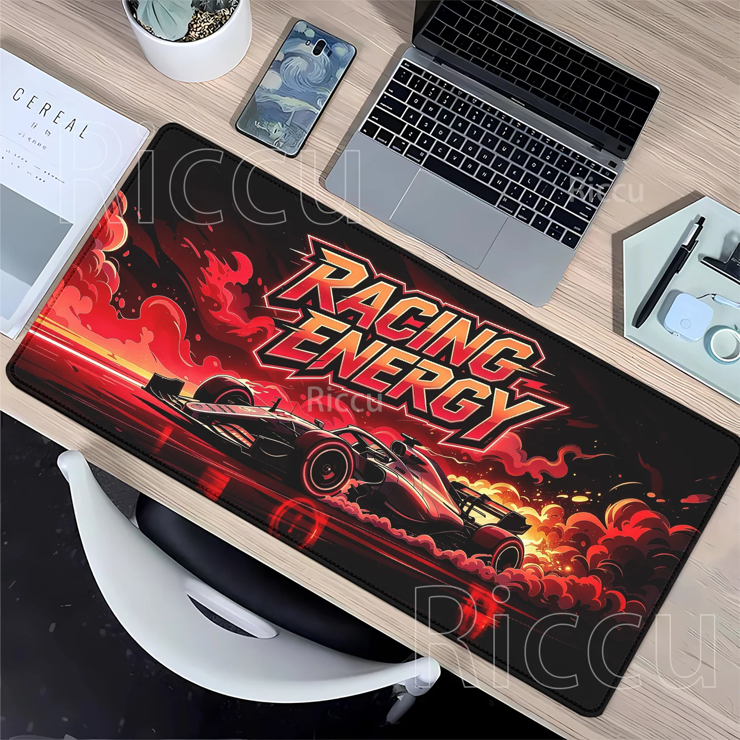 HD Printing Racing Car Mouse Pad PC Gaming Rubber Keyboard Overlock Mousepad Non-slip Base Offices Accessories ESports Desk Mat