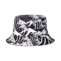 CLIMATE Seaside Youth Hat New Holiday Sunhat Bucket Hat Hats Cool Surf Fish Sun Visor Summer Outdoor Wave Surfing Hat Youth