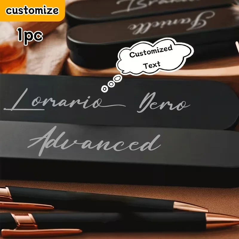 Customized Set (Ballpoint Pen + Pen Case) Multifunctional Capacitive Ballpoint Pen, Press-Type Metal Pen, Business Spray-Coated Pen, Customizable Logo, Retractable Aluminum Touch Screen Pen, Custom Text Ballpoint Pen Set, Rectangular Iron Pencil Case, Built-In High-End Ballpoint Pen Stationery Box, Back-To-School Supplies, Personalized Wedding Gift