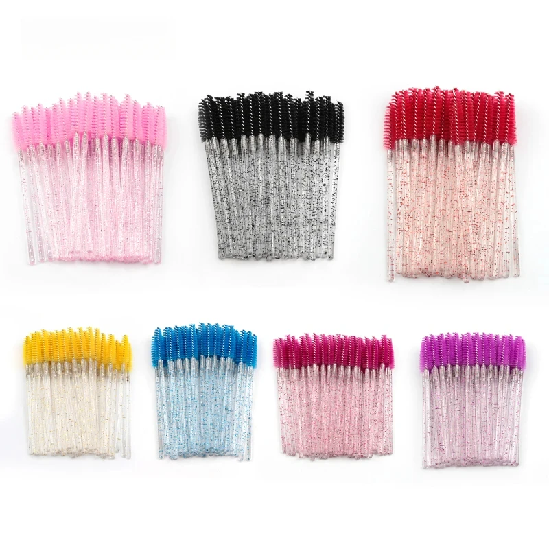 Brosses à Faux Cils, Outils d'Extension, Brosse à Mascara, Applicateur, Bobines, Outil Cosmétique, 5/50 Pièces