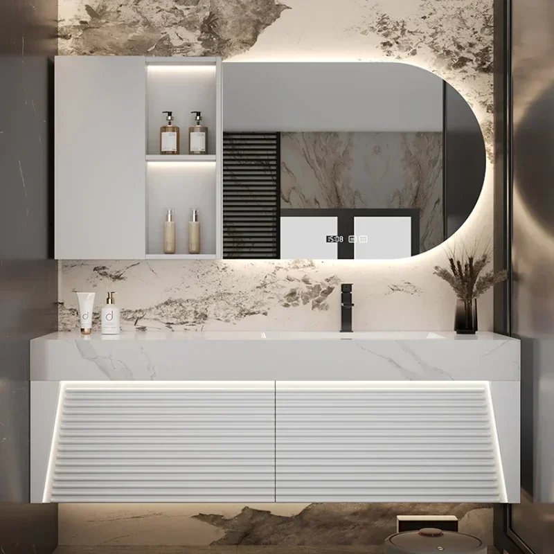 Bathroom Cabinet Washbasin Station Storage Shelf Kitchen Wc Furniture Locker Wall Column Sinks Drawer Pharmacy Towel Floor