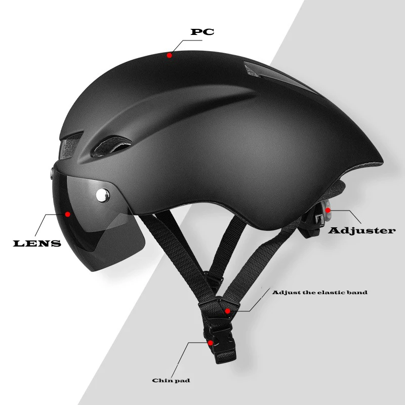 Wildside WINGER II Aero Road Bicycle Helmet Cycling Goggle TT Racing Helmet Bike Sports Safety Helmets Super Helmet Adjustable