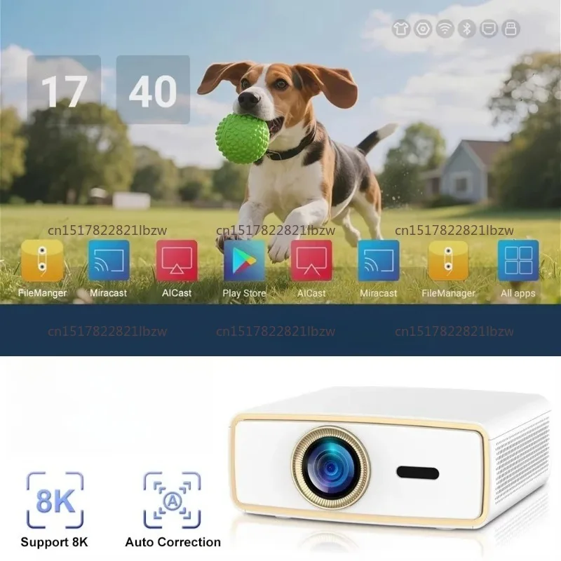 Mini 2K 4K 8K LED Projector Lumens Full HD 1080P WiFi 3G 64GB Home Theater Portable Smart Beamer