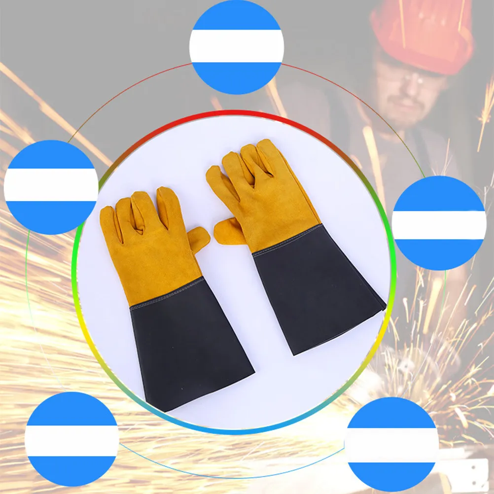 

Wear-Resistant Insulation Gloves Heavy Duty Welding Hot Stove Handling Men Women Practical Safety Gloves Wear-Resistant Golves