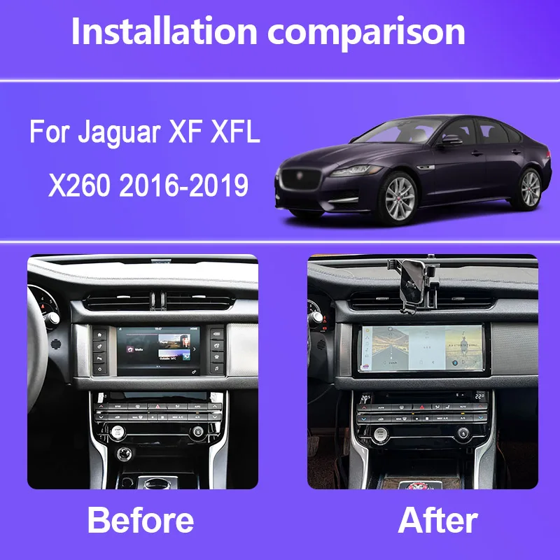 10.25 Inch For Jaguar XF XFL X260 2016-2019 Dual System Car Stereo Multimidia Car Radio Android 15 GPS 4G Carplay Android Auto