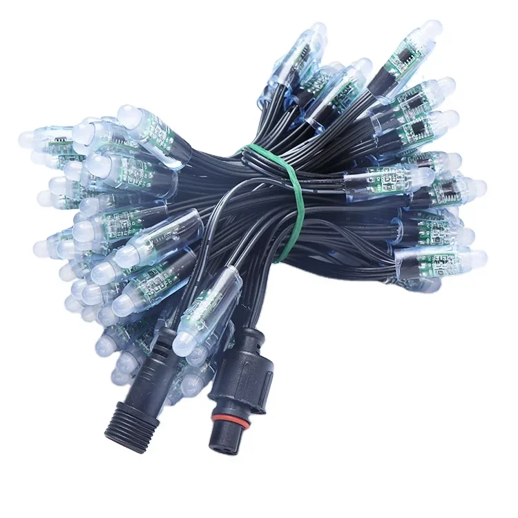 

Reasonably Priced WS2811 Full Color 12mm LED Pixel Light Module IP68 Waterproof DC 12V Input Christmas Decorations Point Lights