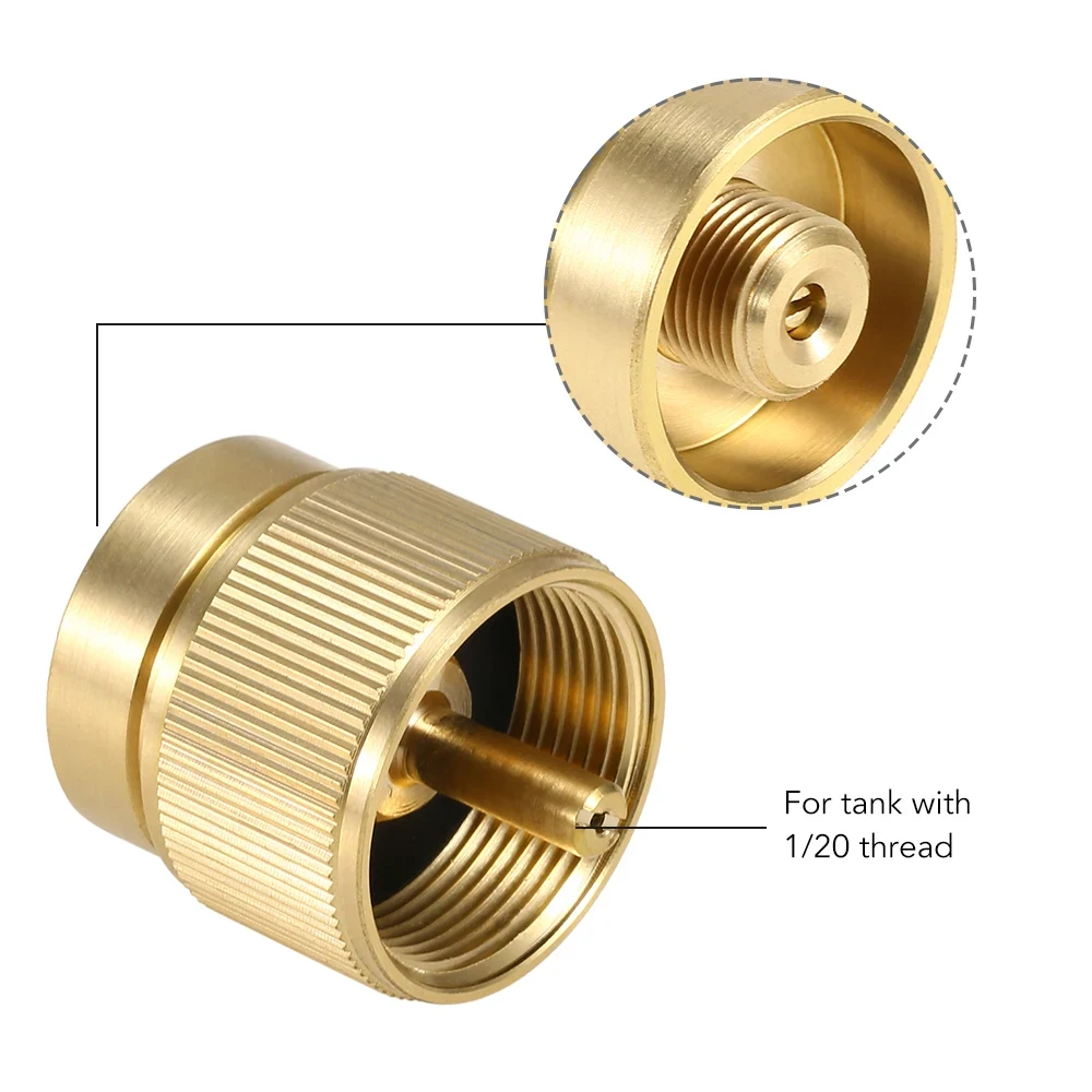 RU and EU Outdoor Cylinder Filling Adapter Camping Gas Stove Gas Refill Adapter Gas Tank Furnace Connector Accessories