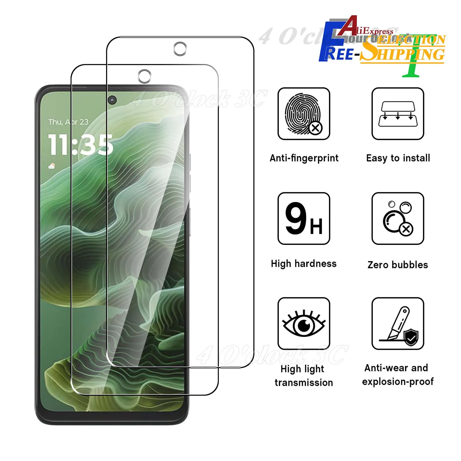 

For Motorola Moto G35 G05 G15 Power Screen Protector Tempered Glass Crystal Mica 9H HD Clear Transparent