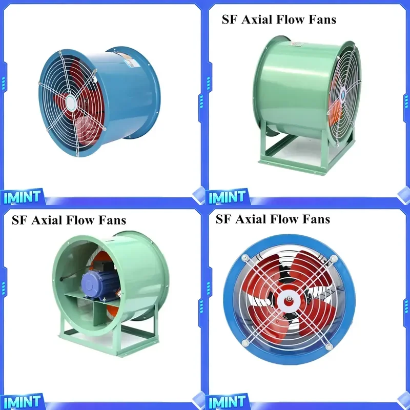 220V AC 600mm Industrial Metal Ventilation Fans Axial Exhaust Flow for Greenhouse or Poultry Farm