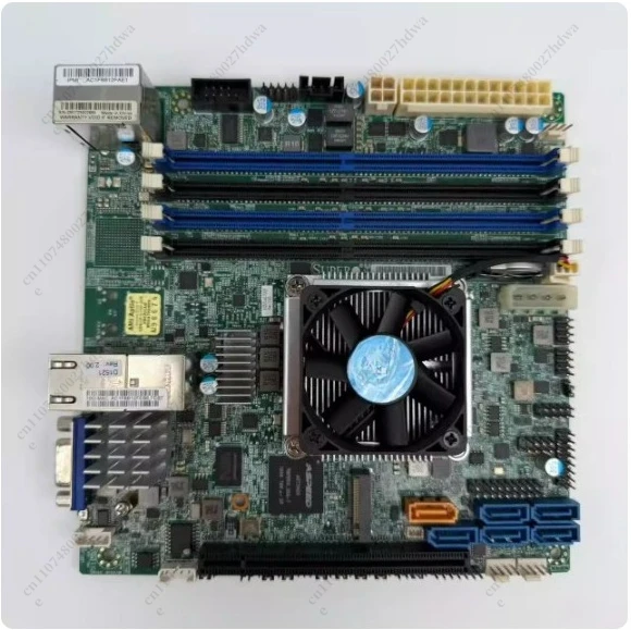 95% Neu, X10SDV-4C-TLN2F Hauptplatine NAS ITX Server XEON D1521 Dual 10 Gigabit Port