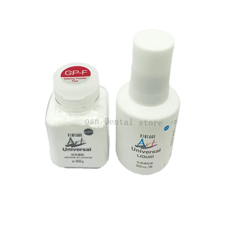 SHOFU Universal Glaze Powder 50g Glaze Liquid 50ml Stained Ceramic Powder High Medium Low Temperature Universal Dental Material view 4