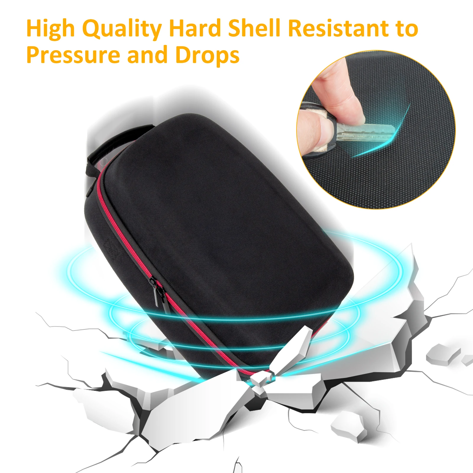 Estuche rígido de almacenamiento EVA para gafas de realidad virtual, bolsa de transporte de viaje con correa para Meta Quest 3 Elite, accesorios de