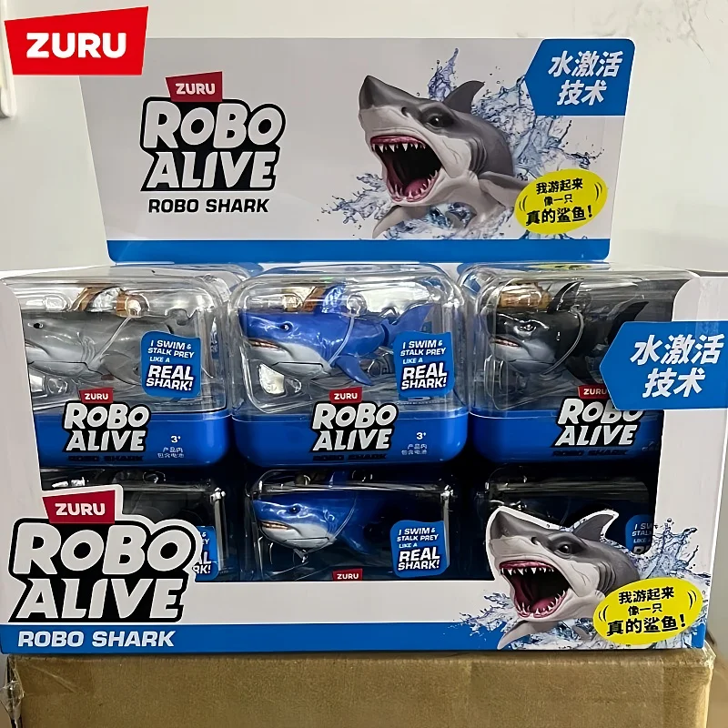 Zuru Robo, juguetes electrónicos de simulación para el baño, peces, tortugas, axolotes, barcos, juguetes para jugar en el agua, juguetes para niños y niñas, juguetes de regalo de cumpleaños