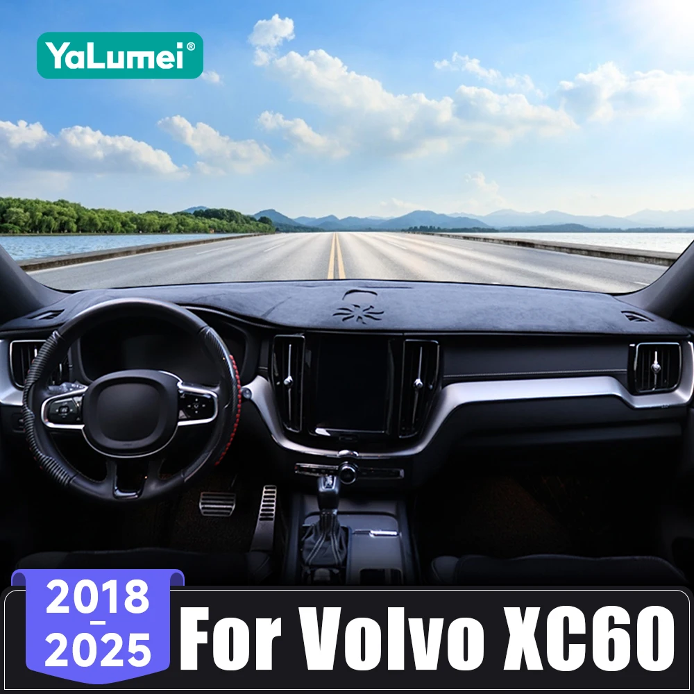 Für Volvo XC60 2018 2019 2020 2021 2022 2023 2024 2025 Auto Dashboard Abdeckung Vermeiden Licht Pad Sonnenschutz matten Anti-UV Zubehör