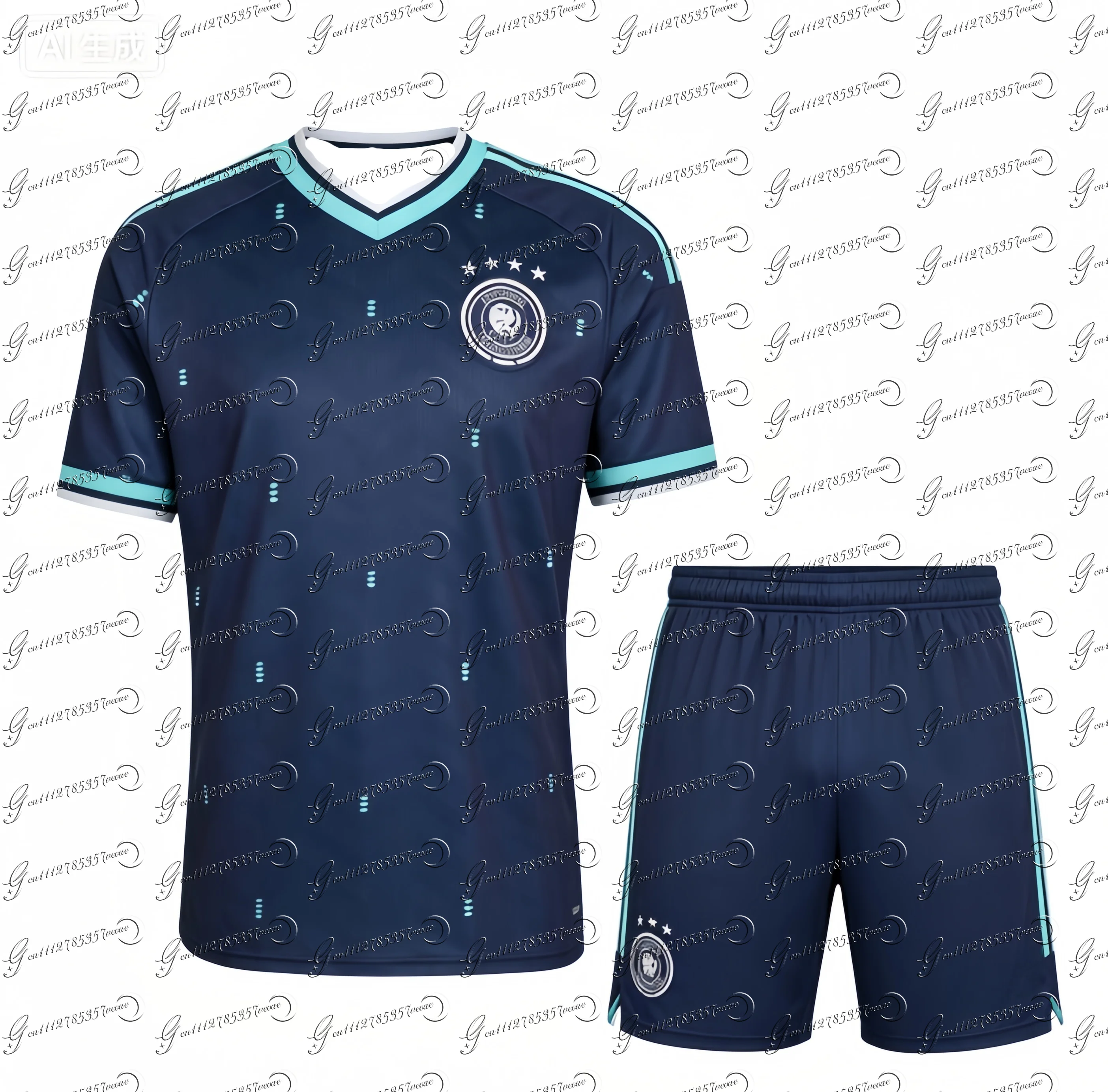 2026 New Trendy Football Soccer Jersey Urban Hype Print Fabric Breathable Loose Fit for Casual Training Family Set