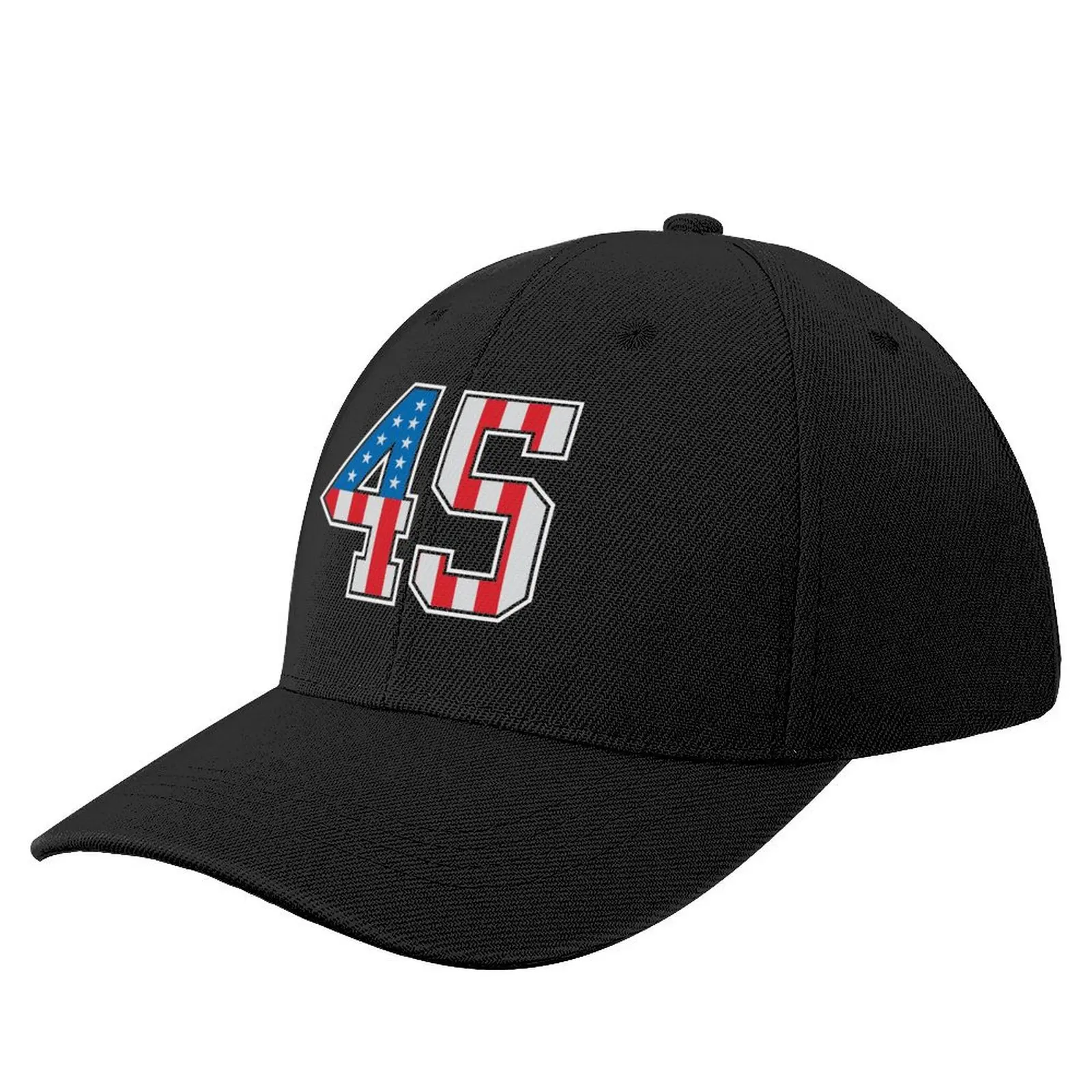 

45 American Classy Numbers forty-five United States Flag Baseball Cap Vintage Golf Cap Kids Hat Female Men's