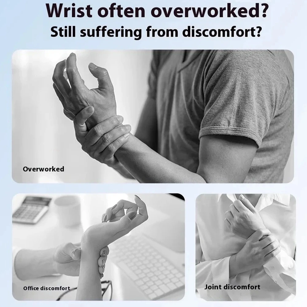 

Smart Heated Wrist Massager Pain Relief Therapy Hand Joint Kneading Vibration Home Healthcare Device