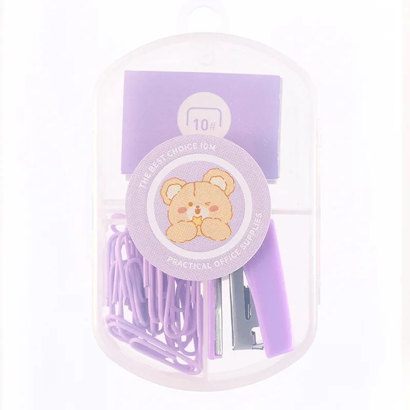 Macaron Paper réinitialisation for Student Staacquering Set, Ticket réinitialisation, Trombone, Creative Thumbtack Binding, Bloon