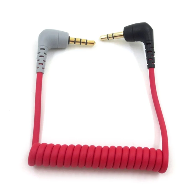 Lot de 2 câbles de microphone de rechange sc4 pour rode, 3,5 mm TRS vers TRRS Connectez les smartphones, les tablettes avec Rode VideoMic Go, VideoMicro et BOYA Mic Lavalier Microphones