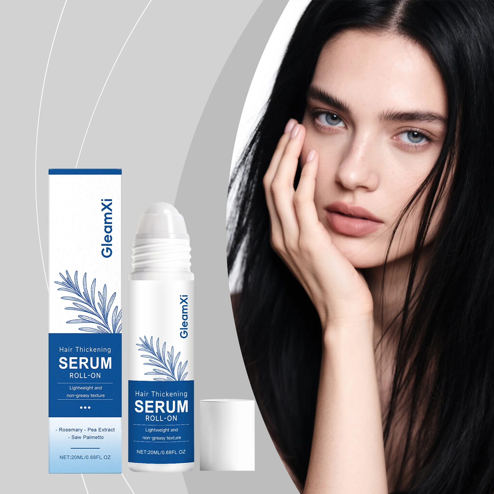Hair Rolling Bead Essence - Gentle and Nourishing, Daily Refreshing Moisturizing, Smooth, Voluminous Hair Care Essence