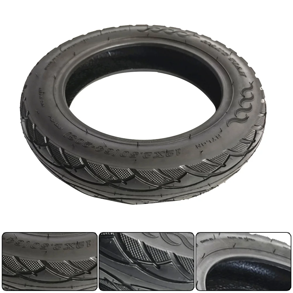 AAAAAAccessories12Inch Tubeless Tyre Cycling Parts 12x2.50(64-203) For E-Bike Scooter Thickend Tire Tire Accessories