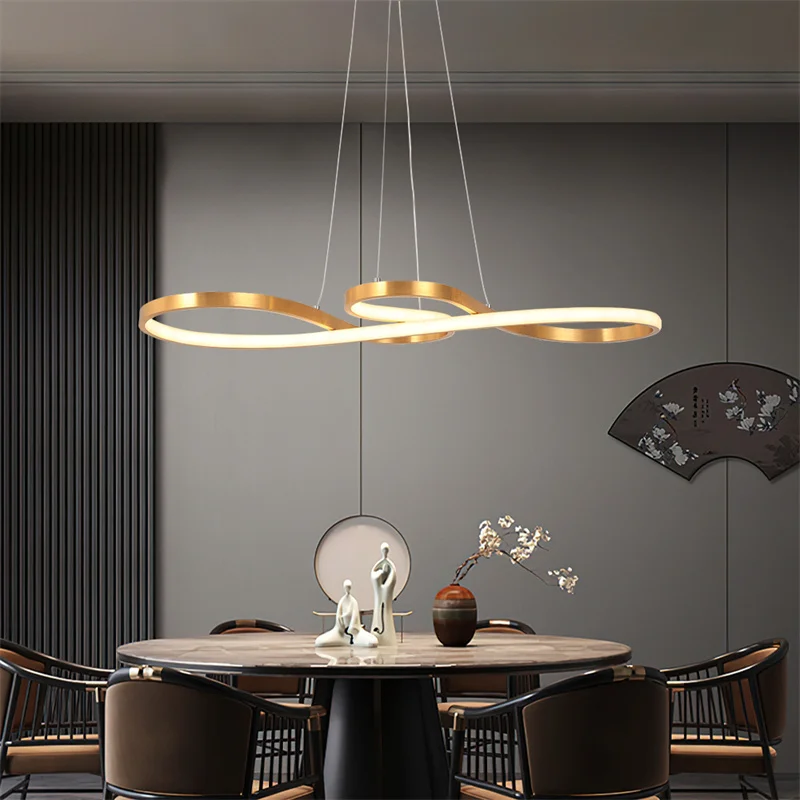 Indoor Art Chandelier With Remote Dimmable Decor Dinging Room Led Simple Hanging Dimming For Kitchen Pendant Light Luminaire