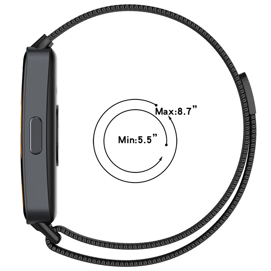 Mlianese Loop For Huawei Band 8 Strap Smartwatch Magnetic correa Wristband Metal Stainless Steel Bracelet for Huawei Band 9 nfc