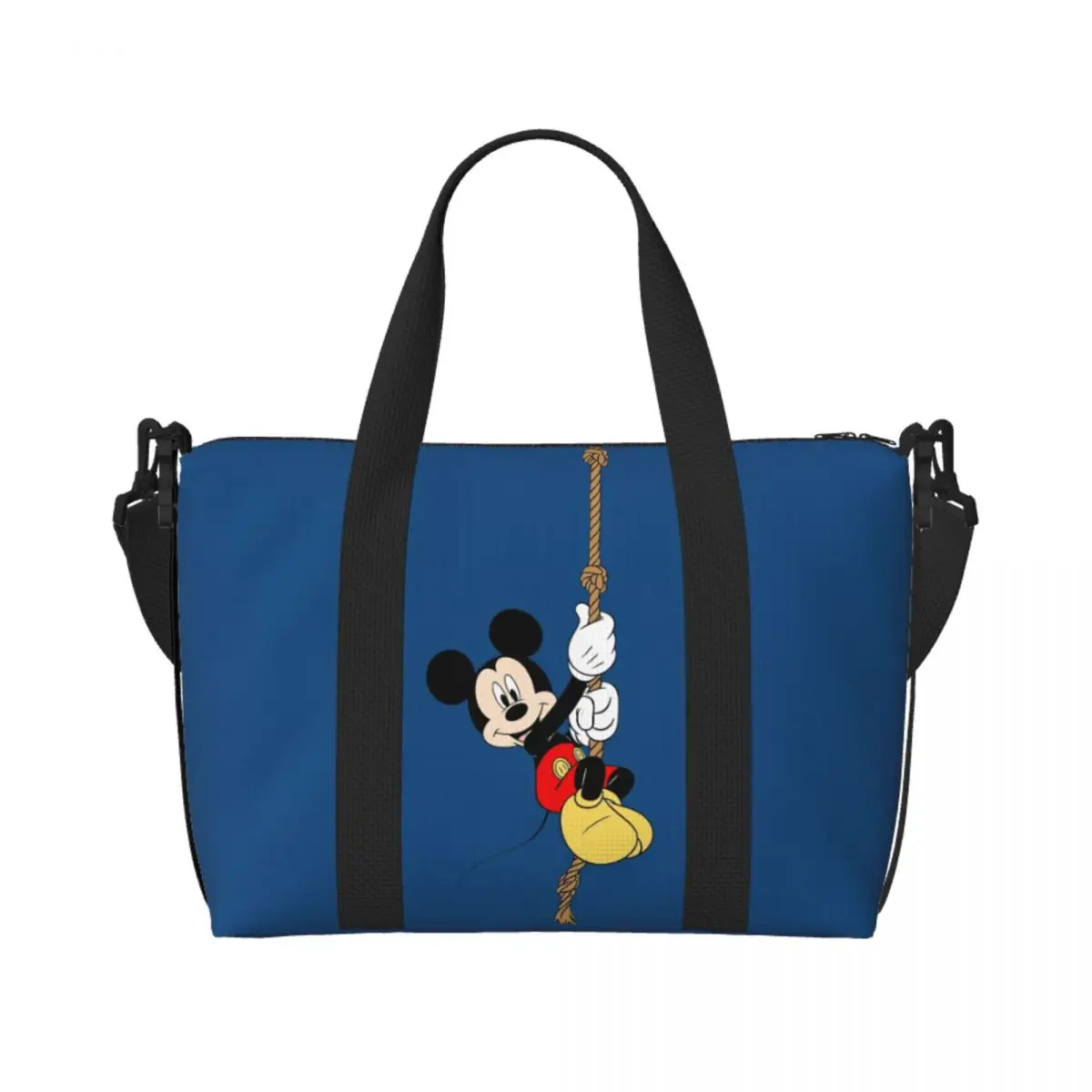 

Custom Minnie Anime Mickey Mouse Cartoon Groceries Tote Shopping Bag Women Big Capacity Beach Gym Travel Bags