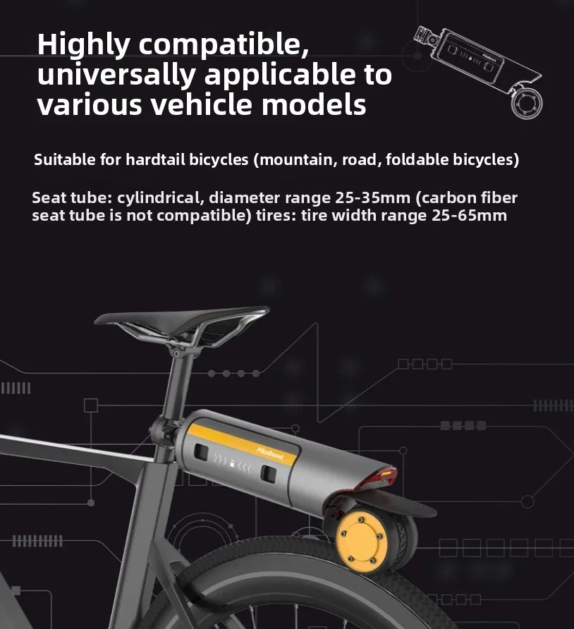 Ebike Conversion Kit Electric Power Assist for Bicycle Road Mountain Bike Booster Device