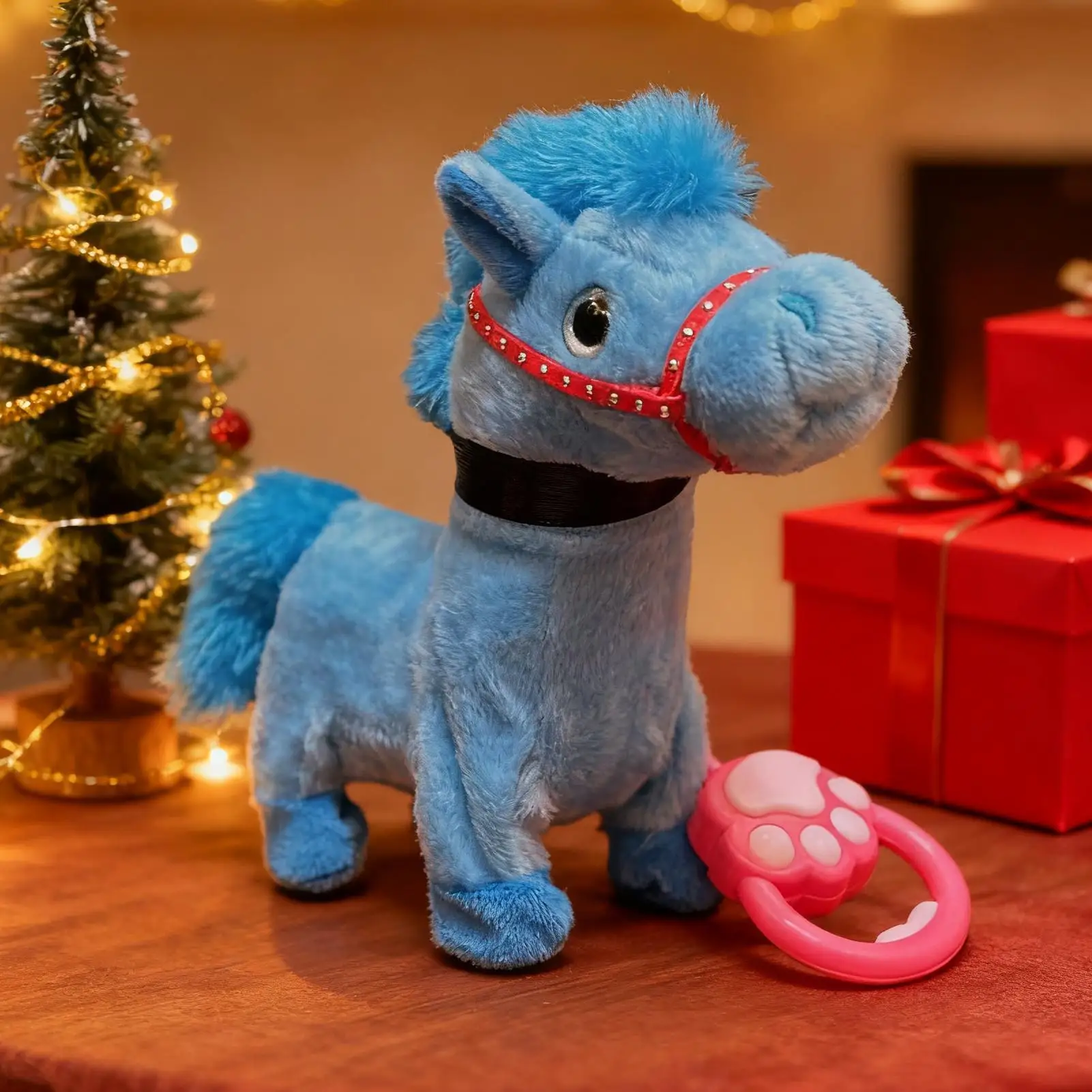 For Living Room Electric Pet Horse Lead Rope Included Realistic Children Electric Toy Walking Horse For Preschoolers Teens Over