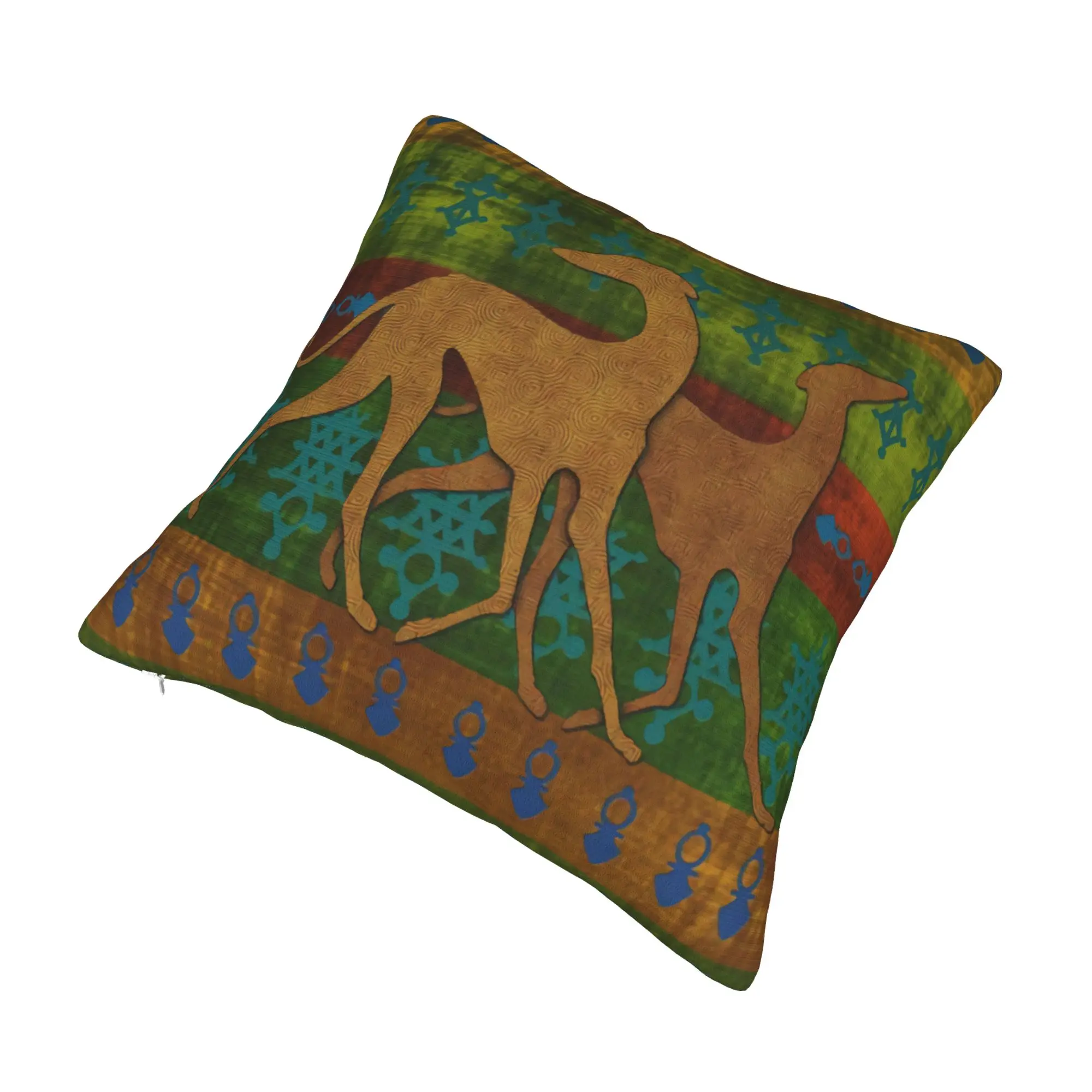 Greyhound Whippet Dog Pillow Case Decorative Hound Modern Cushion Cover Soft Pillowcase