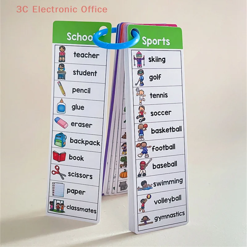 البطاقات التعليمية المفردات الإنجليزية للأطفال موسم الطقس الحيوان الكلمات اليومية وسائل تعليمية رياض الأطفال المدرسة الابتدائية التعلم