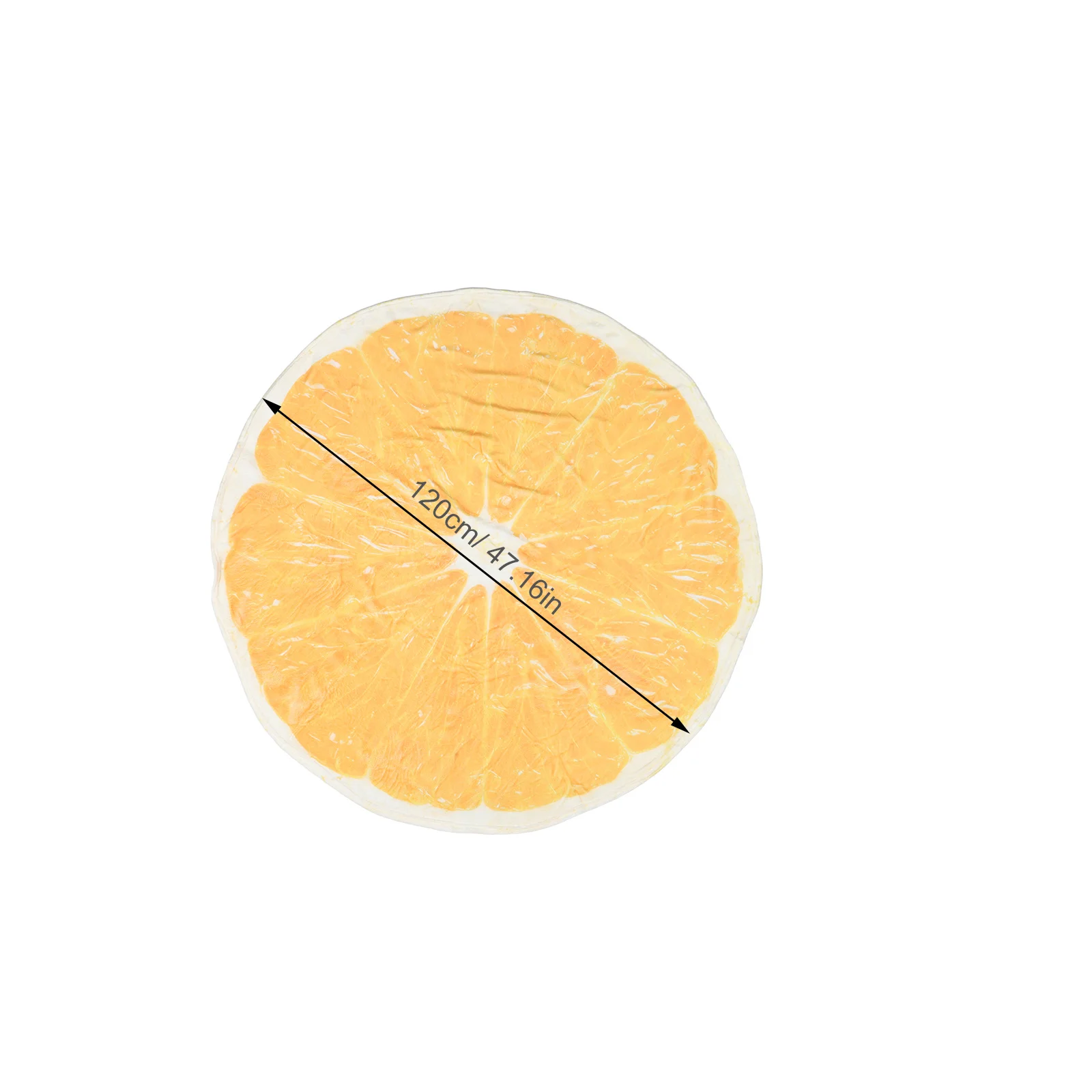 لينة المرجان الصوف البرتقال رمي بطانية 120 سنتيمتر الفاكهة طباعة بطانية مستديرة الأريكة أريكة تتحول لسرير نزهة البساط نابضة بالحياة الدافئة دافئ في الهواء الطلق