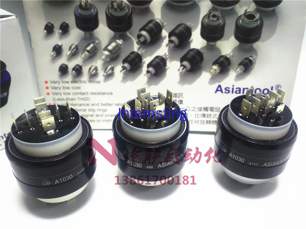 A1030 Mercury Conductive Slip Ring 10 Way Rotary Connector 8 Way 30A2 4A Collector Ring