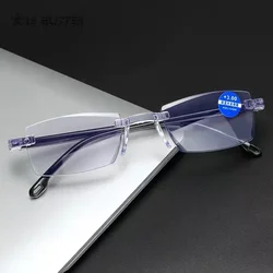 Elder Ultralight Reading Glasses for Men Women Retro HD Lens Blue Light Blocking Eyewear Classic Square Far Sight Eyeglasses