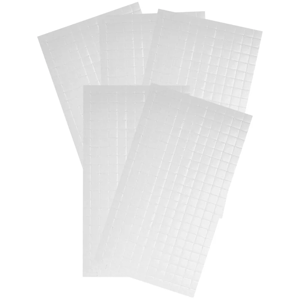 

5 Sheets White Out Tape Foam Square Stand Adhesive Squares Small Craft Dots Mounts Office